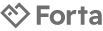 Forta black and white logo